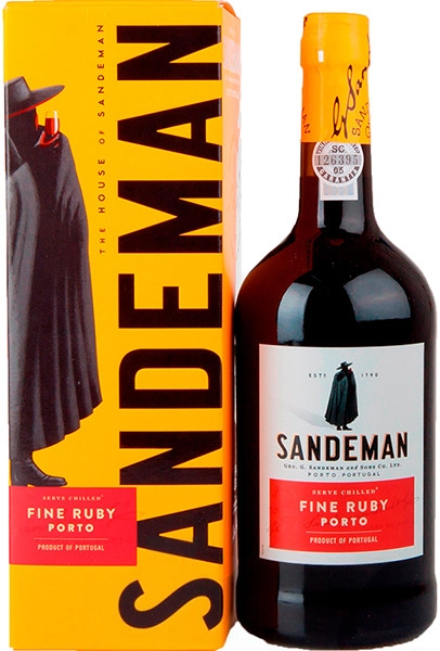 Портвейн Sandeman  Fine   Ruby gift box  2018  750 мл
