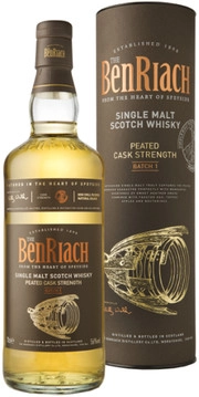 Виски Benriach Peated Cask Strength  in tube 700 мл