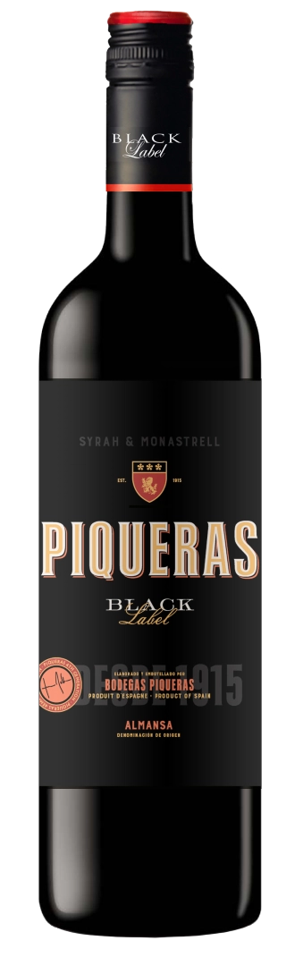 Вино Piqueras Black Label Пикерас Блэк Лейбл 2020 750 мл