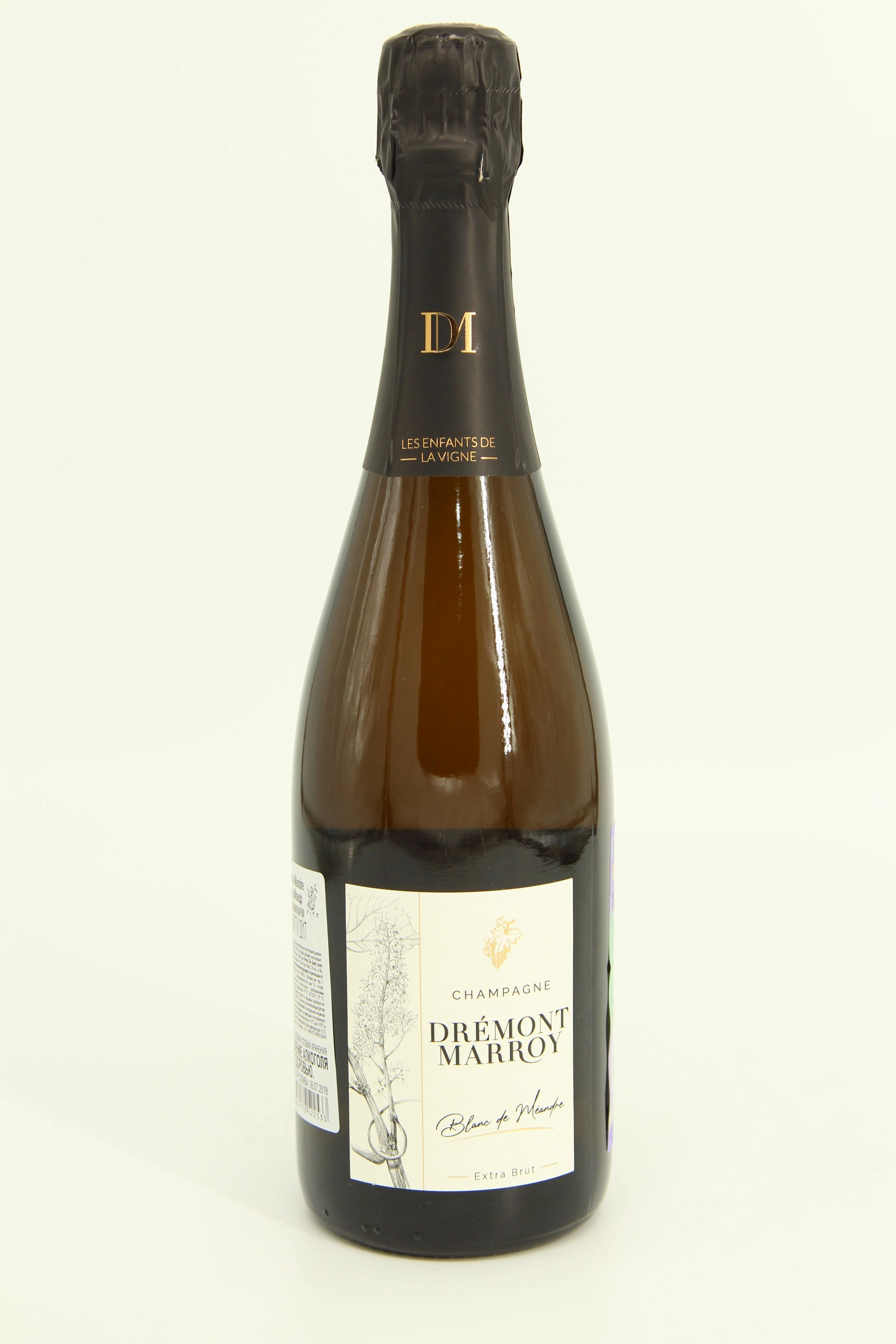 Шампанское Champagne Dremont Marroy Blanc de Méandre 2017 750 мл 12,5%