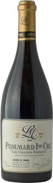 Вино Lucien Le Moine Pommard 1er Cru Les Grands Epenots AOC Люсьен Ле Муан Поммар Премье Крю Ле Гран Эпено 2018 750 мл
