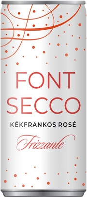 Игристое вино Font Secco Kekfrankos Rose Frizzante in can  2020 250 мл