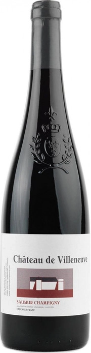 Вино Chateau de Villeneuve AOC Saumur Champigny dry red 2019 750 мл