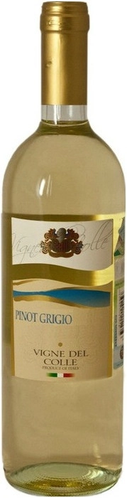 Вино  Vigne del Colleпи   Pino Gridzho white   2019  750 мл
