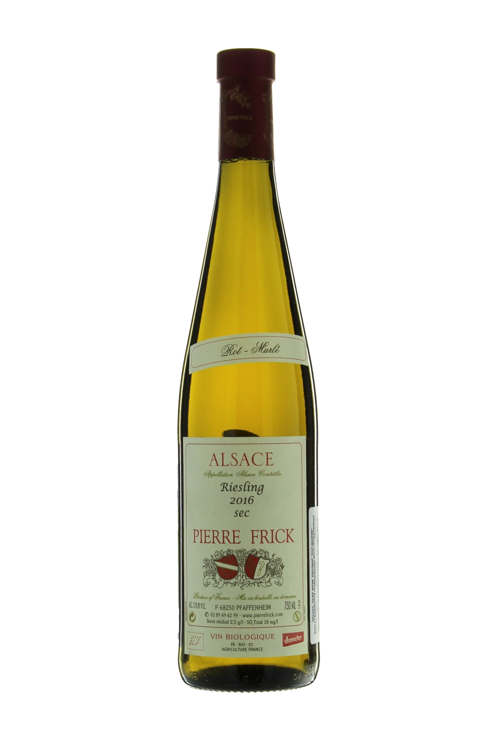 Вино  Pierre Frick Rot Murle Riesling Alsace AOC  2016 750 мл
