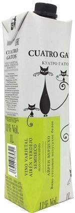 Вино Cuatro Gatos Airen - Verdejo 1000 мл