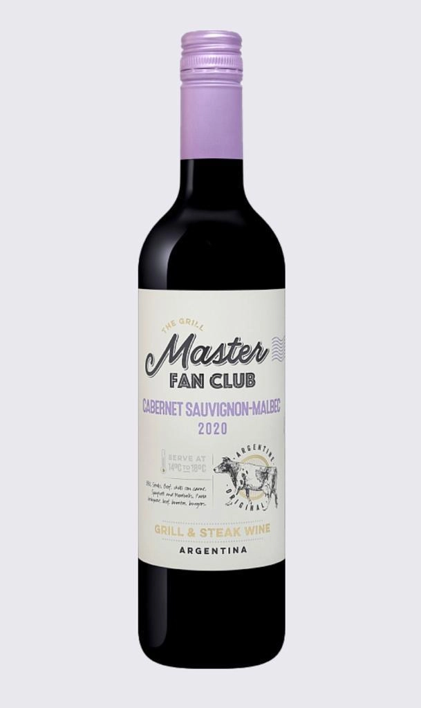 Вино  Grill Master Fan Club  Cabernet Sauvignon-Malbec Andean Vineyards    2020    750 мл