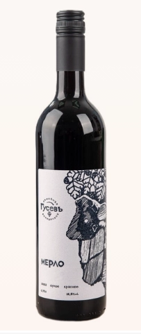 Вино Семейная винодельня Гусев   Мерло  2022  750 мл