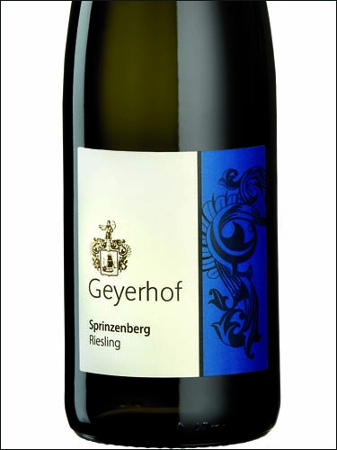 Вино Geyerhof Sprinzenberg Riesling Kremstal DAC 2020 750 мл