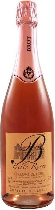 Игристое вино   Chateau de Bellevue  Brut  Rose Cremant de Loire   750 мл