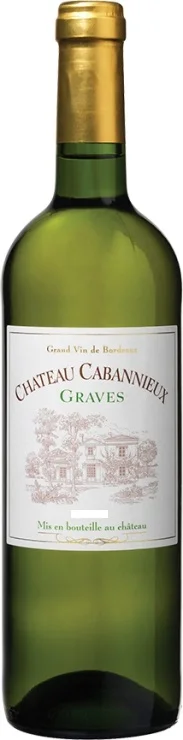 Вино Château Cabannieux Graves AOC Шато Кабаньё Грав AOC 2016 белое сухое 750 мл