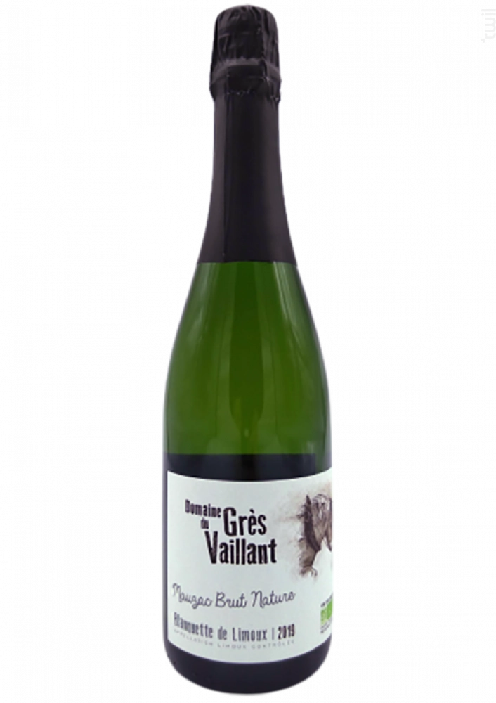 Игристое вино  Domaine du Gres Vaillant Mauzac Brut Nature Blanquette de Limoux 2019 750 мл  12,5 %