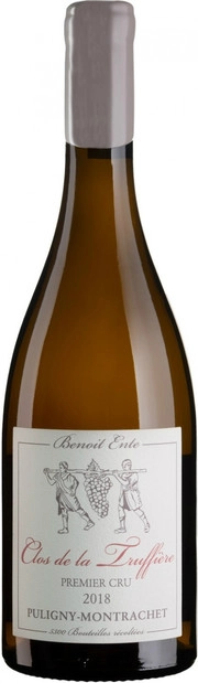 Вино Domaine Benoit Ente  Puligny‐Montrachet 1er Cru "Clos de la Truffiere"     2019   750 мл