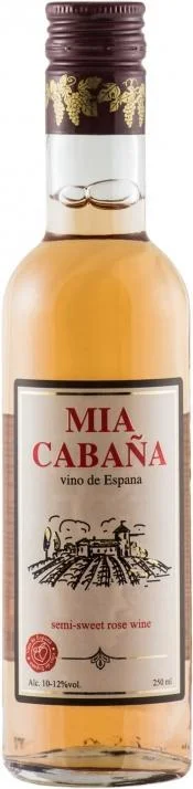 Вино  Vilash Group of Wineries ,   Mia Cabaña semi-sweet Миа Кабанья полусладкое  10-12% 0.25