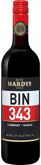 Вино Hardys Bin 343 Cabernet-Shiraz   2019  750 мл