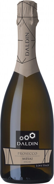 Игристое вино Daldin  Mesai  Prosecco DOC Treviso Brut Extra Dry     750 мл