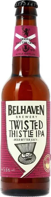 Пиво Belhaven Twisted Thistle IPA Белхавн Твистед Сисл Индийский светлый эль 330 мл