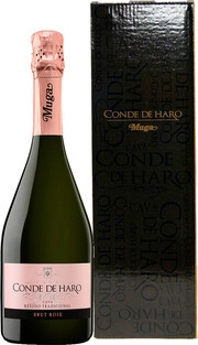 Игристое вино Muga  Cava  Conde de Haro  Brut Rose  Rioja DOC  gift box  2019 750 мл