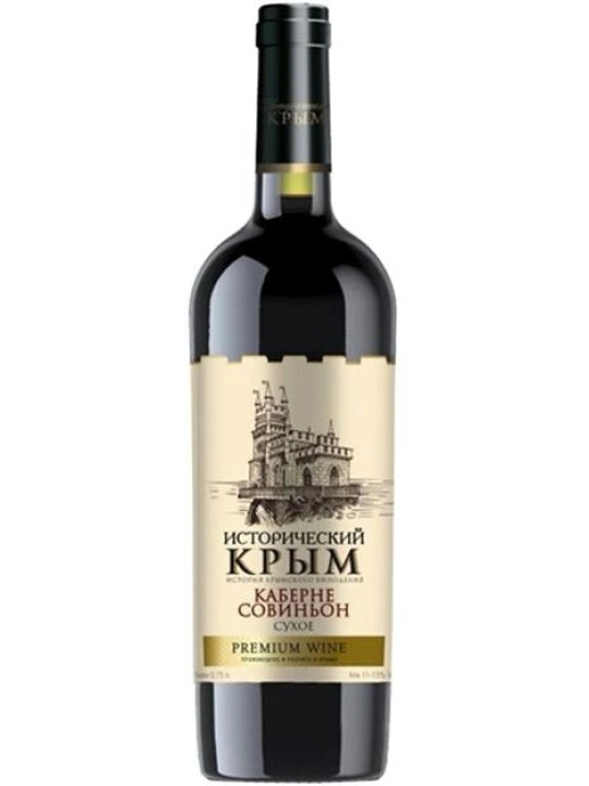 Вино Исторический Крым Каберне Совиньон Сухое  750 мл