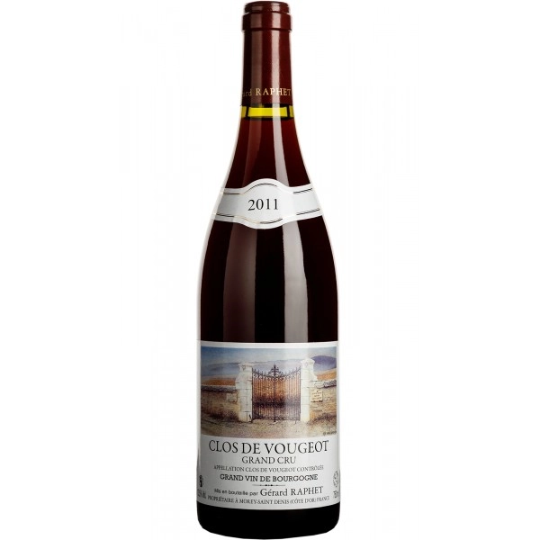 Вино Domaine Gerard Raphet Clos de Vougeot Grand Cru  2011 750 мл 13,5%