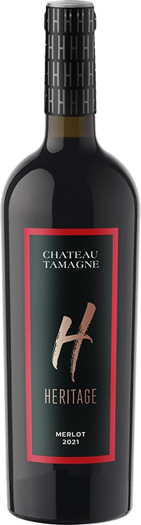 Вино   Chateau Tamagne  Heritage  Шато Тамань Эритаж   Мерло  2021  750 мл