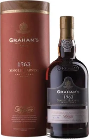 Портвейн Graham's   Single Harvest Tawny Port  1963 gift tube   Грэм'c    Сингл Харвест Тони Порт   в подарочной тубе  1963 750 мл