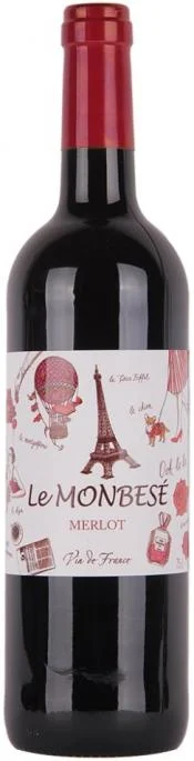 Вино Le Monbese Merlot  Ле Монбезе  Мерло  750 мл