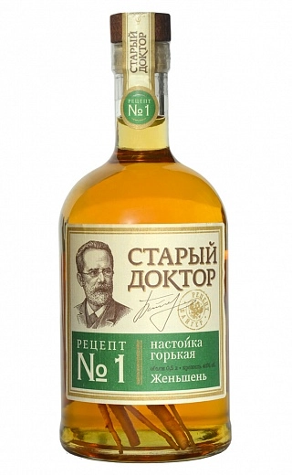 Настойка  Старый Доктор Рецепт №1 Женьшень 500 мл