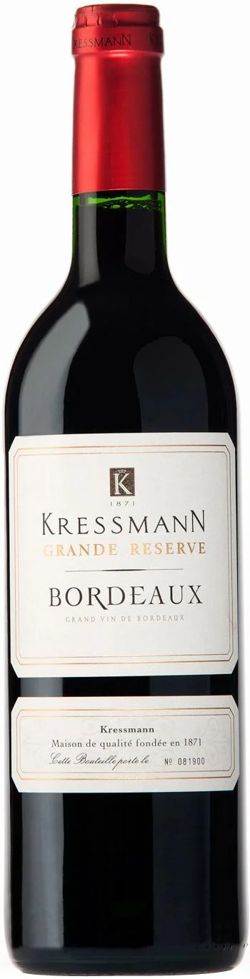 Вино Kressmann Grande Reserve Bordeaux Rouge AOC Крессманн Гранд Резерв Бордо Руж 2015 750 мл