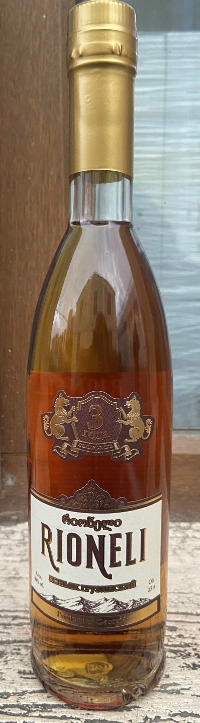 Коньяк Rioneli 3 year  Рионели  500 мл