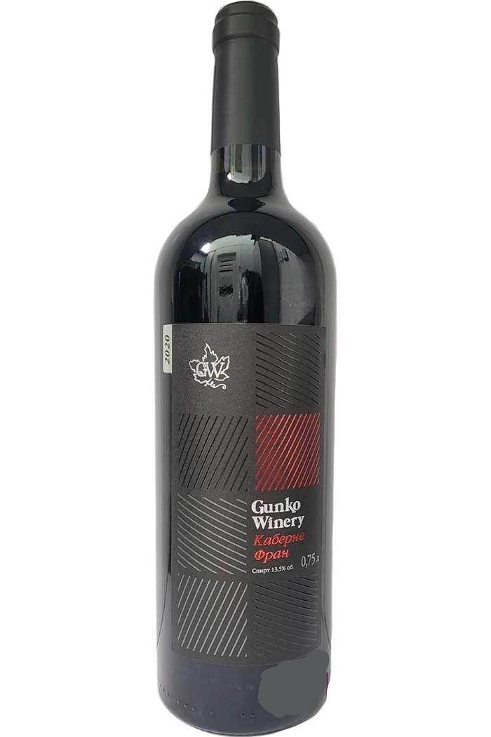 Вино  Винодельня Гунько Каберне Фран 2021   750 мл
