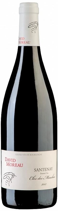 Вино David Moreau  Santenay 1-er Cru Clos des Mouches AOC  2019  750 мл