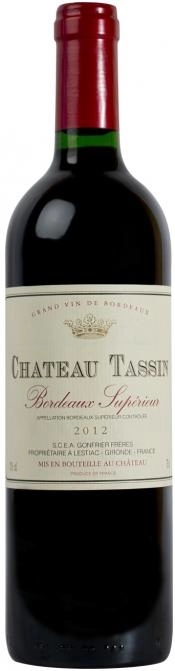 Вино Sichel Chateau Tassin Bordeaux Superieur AOC  Шато Тассен 2016  750 мл