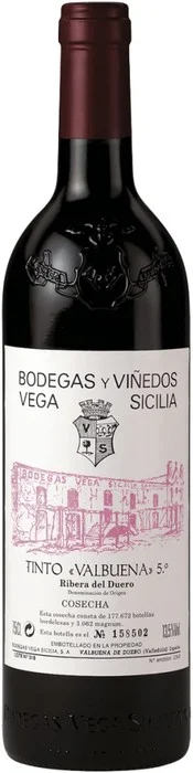 Вино Bodegas Vega Sicilia  Valbuena 5 Ribera del Duero DO 2020 750 мл