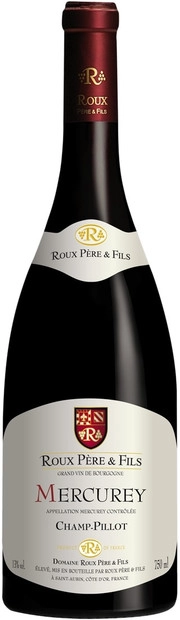 Domaine Roux Pere & Fils  Mercurey "Champ-Pillot" AOC   Ру Пэр & Фис  Меркюре "Шам-Пилло"  2018 750 мл