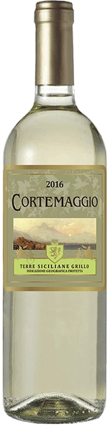 Вино  Cortemaggio  Grillo Sicilia Кортемаджо  Грилло Сицилия 2018 750 мл