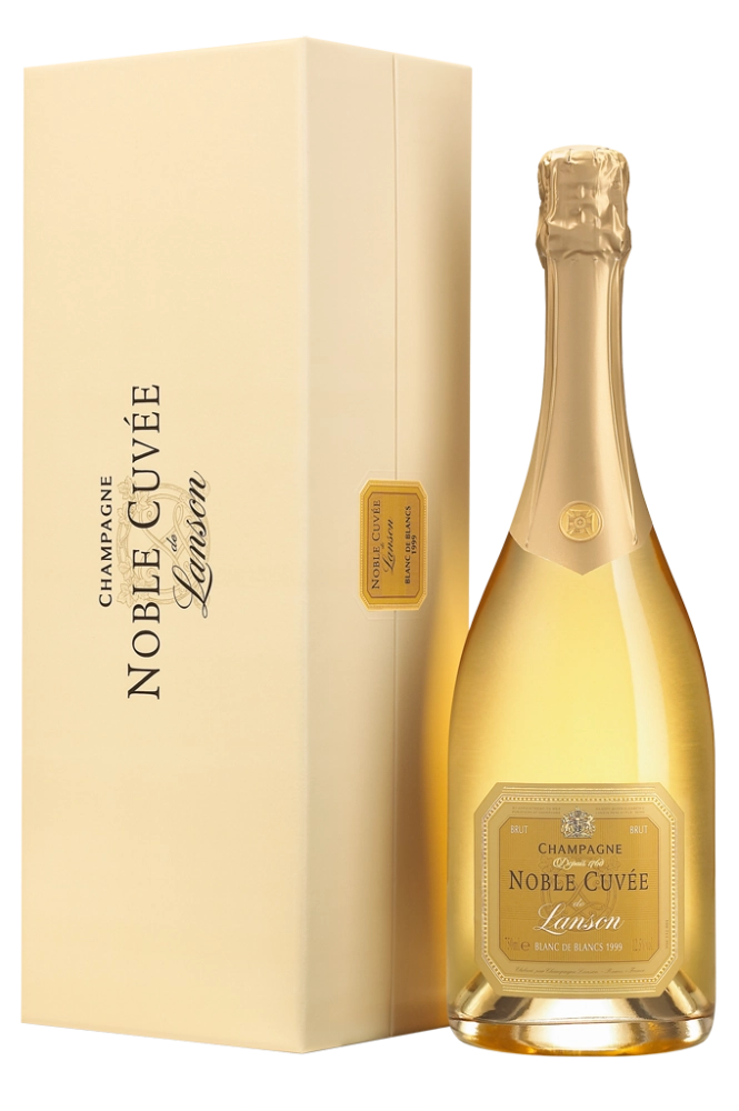 Шампанское  Lanson Noble Cuvee Blanc de Blancs Нобль Кюве де Лансон Блан де Блан в подарочной упаковке 2002 750 мл