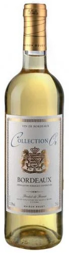 Вино Collection Or Bordeaux moelleux Коллексьон Ор Бордо белое полусладкое 750 мл