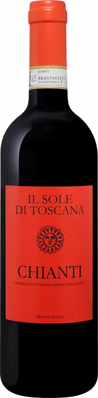 Вино   Cantine Sgarzi Luigi    Il Sole di Toscana Chianti DOCG   Кантине Сгарци Луиджи   Иль Соле ди Тоскана Кьянти  2018  750 мл