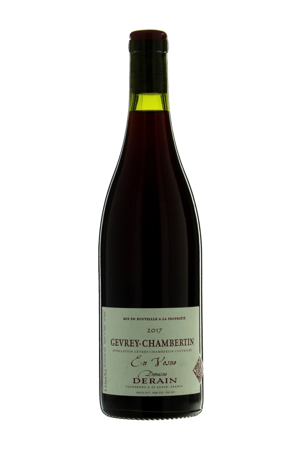 Вино Domaine Derain En Vosne Gevrey-Chambertin AOC   2017 750 мл