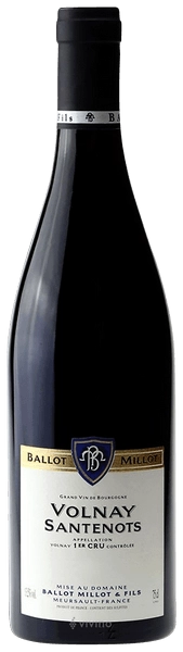 Вино Domaine Ballot Millot Volnay 1er Cru Santenots 2018 750 мл 13,5%