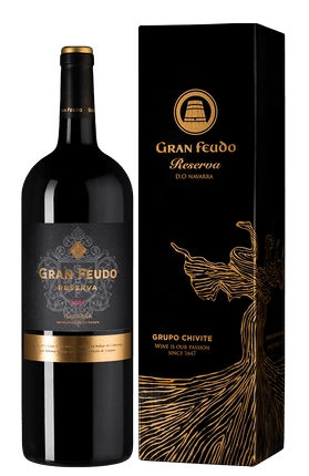 Вино Gran Feudo  Reserva  Navarra DO gift in box 2014 1500 мл