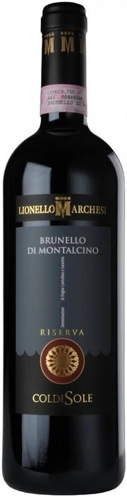 Вино Lionello Marchesi, "ColdiSole" Brunello di Montalcino Riserva DOCG, "Колдизоле Брунелло ди Монтальчино Ризерва ДОКГ"  красн. сух.0,75 14%