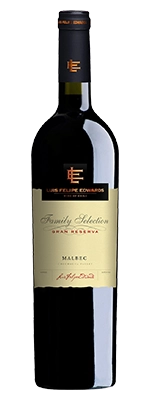 Вино красное сухое Luis Felipe Edwards,  MALBEC FAMILY SELECTION GRAN RESERVA , Луис Фелипе Эдвардс,  МАЛЬБЕК ФЭМИЛИ СЕЛЕКШН ГРАН РЕЗЕРВА 2018 750 мл