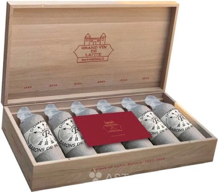 Набор ChateauНабор  Lafite Rothschild, Pauillac AOC 1-er Grand Cru, set of 6 bottles (1995-2015) wooden box