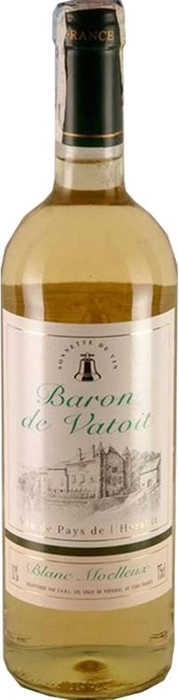 Вино  Baron de Vatoit  Blanc Moelleux  Барон де Ватуа Белое полусладкое 750 мл