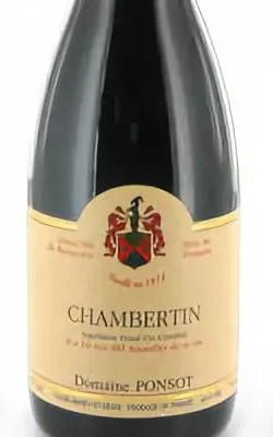 Вино Domaine Ponsot   Chambertin  Домен Понсо   Шамбертен  1996 750 мл