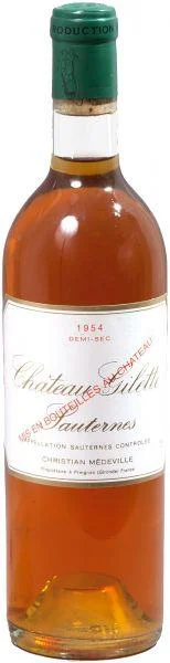 Вино Chateau Gilette, Sauternes AOC, Demi-sec/Шато Жилет, Сотерн, Деми-сек, 1954, 0.75 л