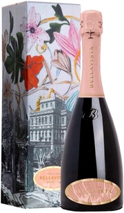 Игристое вино Bellavista Franciacorta Rose Brut gift in box  2015 750 мл 12,5%