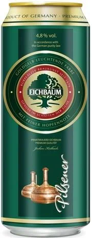 Пиво Eichbaum Pilsener in can Эйхбаум Пилснер в жестяной банке 500 мл